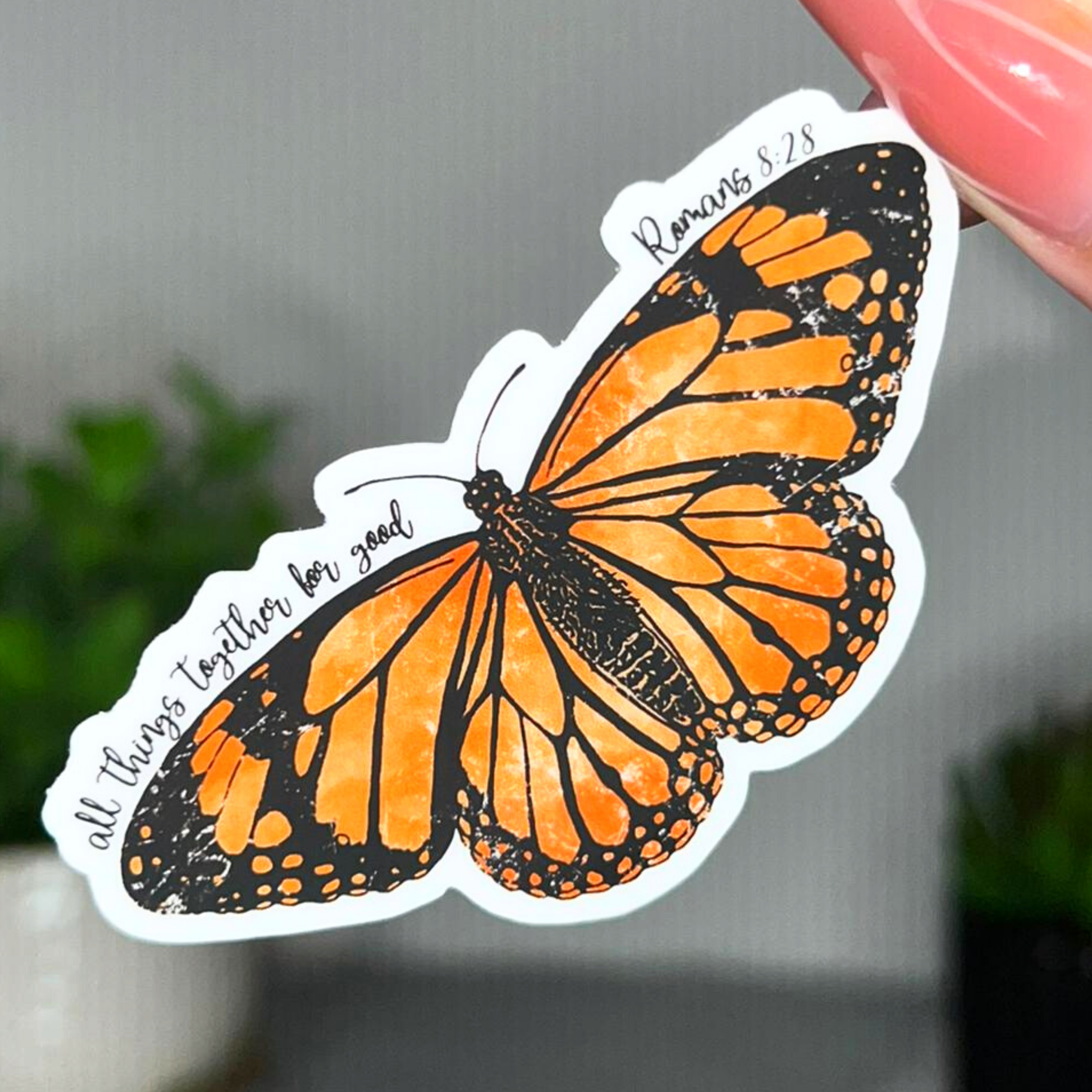 Butterfly All Things Together | Sticker