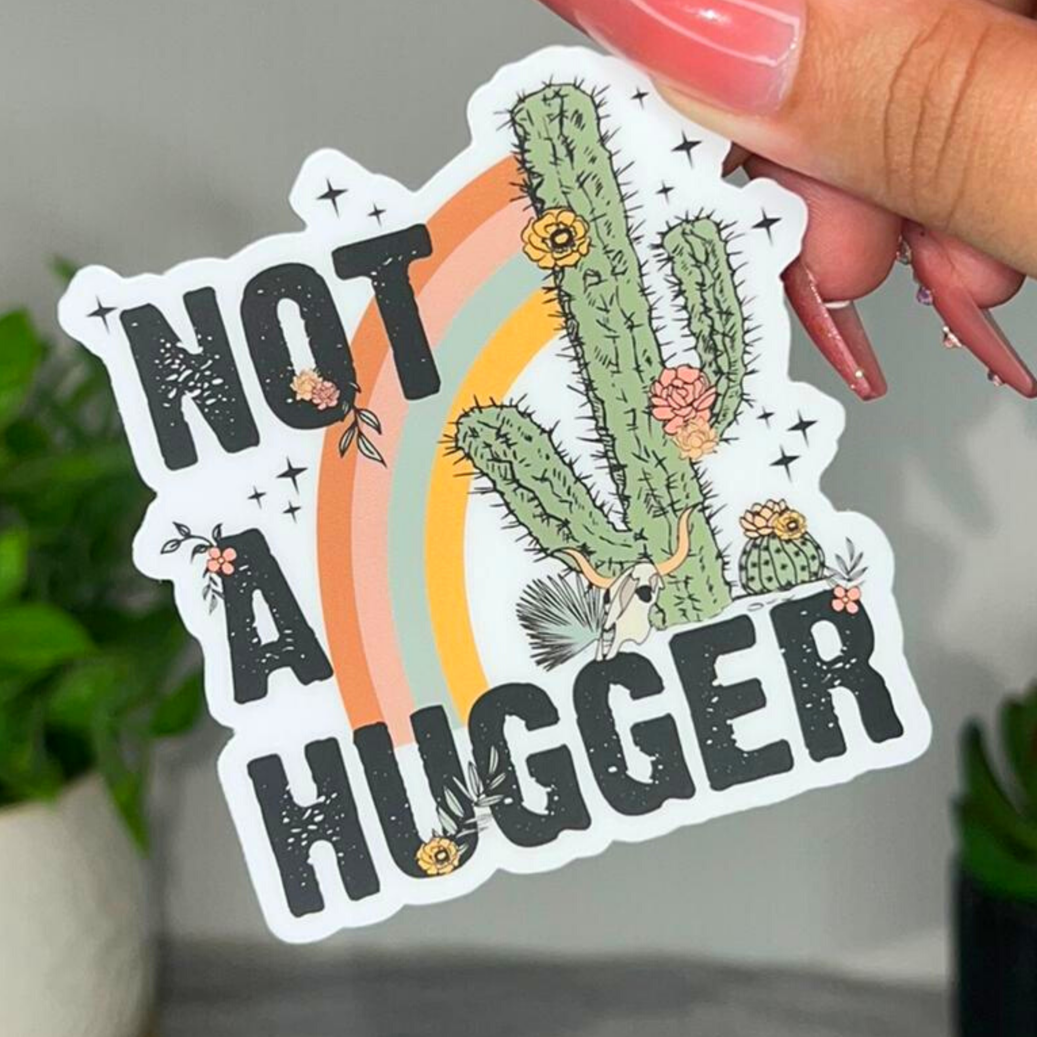 Not a Hugger | Sticker